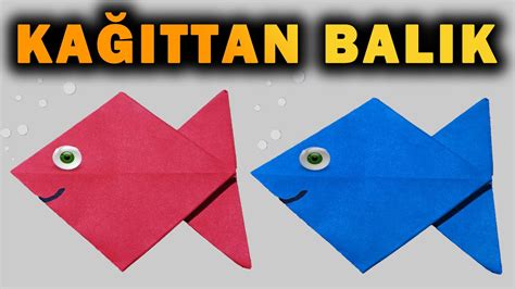 balık origami yapımı